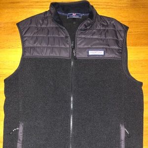 Vineyard Vines Black Full Zip Vest